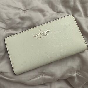 kate spade wallet cream bifold